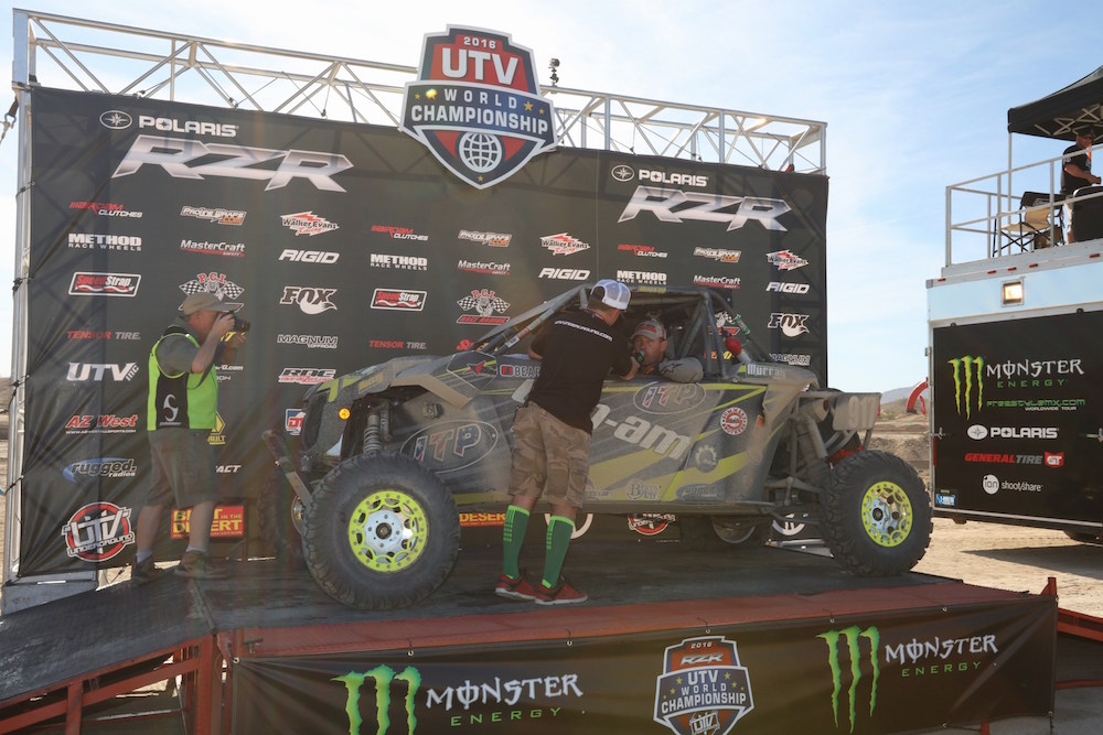 Team Murray at the 2016 UTV World Championship finish line