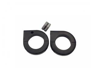 Lazer Star Billet Lights - 39 mm Black Finish LSM042-3139 Billet Tube Clamp