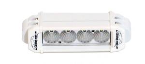 LX LED  - 6 Inch Atlantis 3 Watt Flood 4 LED 13040207 White Marine Finish