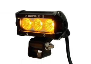 Dominator LED - Amber 4 Inch Dominator 3 Watt Single Row Flood 3 LED 7713040204