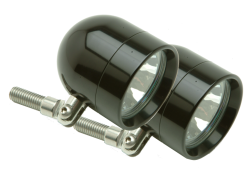 Lazer Star Billet Lights - 50 Watt Pivot Mount ATVK4250 Black Shorty Halogen Light