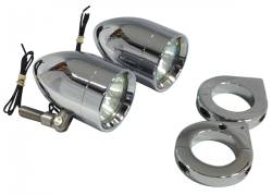 Lazer Star Billet Lights - 50-Watt Spot Pivot Mount Chrome LSK1850-390 Bullet