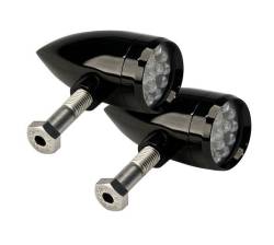 Lazer Star Billet Lights - Amber Rigid Mount Black  LSK76201A-R Point Line XS