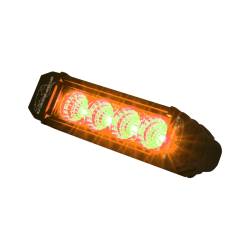 LX LED  - 6 Inch Atlantis 3 Watt Spot 4 LED 13040104 Amber LED