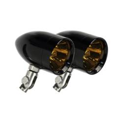 Lazer Star Billet Lights - Amber Pivot Mount Black LSK1220A Bullet