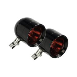 Lazer Star Billet Lights - Red Pivot  Mount Black LSK4220R Shorty