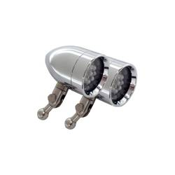 Lazer Star Billet Lights - Amber HD Handlebar Mount LSK3801A-H Micro-B  Chrome