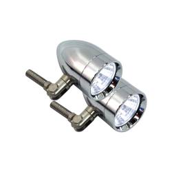 Lazer Star Billet Lights - 35-Watt Flood Pivot Mount Chrome LSK38352 Micro-B