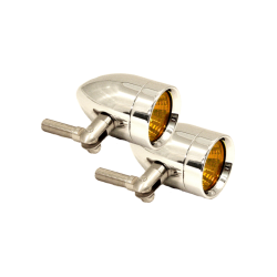 Lazer Star Billet Lights - Amber Pivot Mount Chrome LSK3820A Micro-B