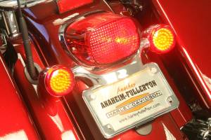 Lazer Star Billet Lights - Red Full Face LED Retro Fit LEDK53-156R2 Incl. Pair Of Red Harley Lenses - Image 3