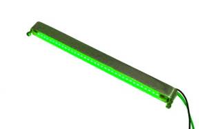 FlexLED & BilletLED - Black BilletLED - Lazer Star Billet Lights - Green 4 Inch LS544G-3  BilletLED Tube Mount