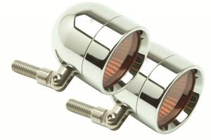 Lazer Star Billet Lights - Amber Pivot Mount Polished  LSK4120A Shorty - Image 1