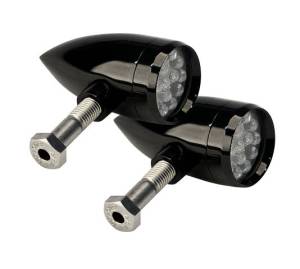 Lazer Star Billet Lights - Amber Rigid Mount Black  LSK76201A-R Point Line XS - Image 1