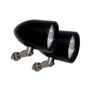 Halogen Driving & Signal Lights - Bullet Halogen Driving & Signal Lights - Lazer Star Billet Lights - 100-Watt Spot Pivot Mount Black LSK12100 Bullet