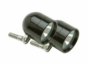 Lazer Star Billet Lights - 100 Watt Pivot Mount ATVK42100 Black Shorty Halogen Light - Image 1