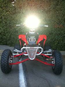 Lazer Star Billet Lights - 0 Inch Drop All Wide Pattern ATV Handlebar Light Bracket LSM301 - Image 4