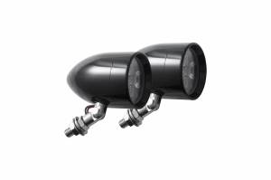 Warm LED Bullet Driving Light - Flood Beam Black Finish LSK120202